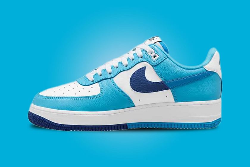 Nike Air 1 Low Split "Light Photo Blue Deep Royal Blue" shoes: to price, and more details explored