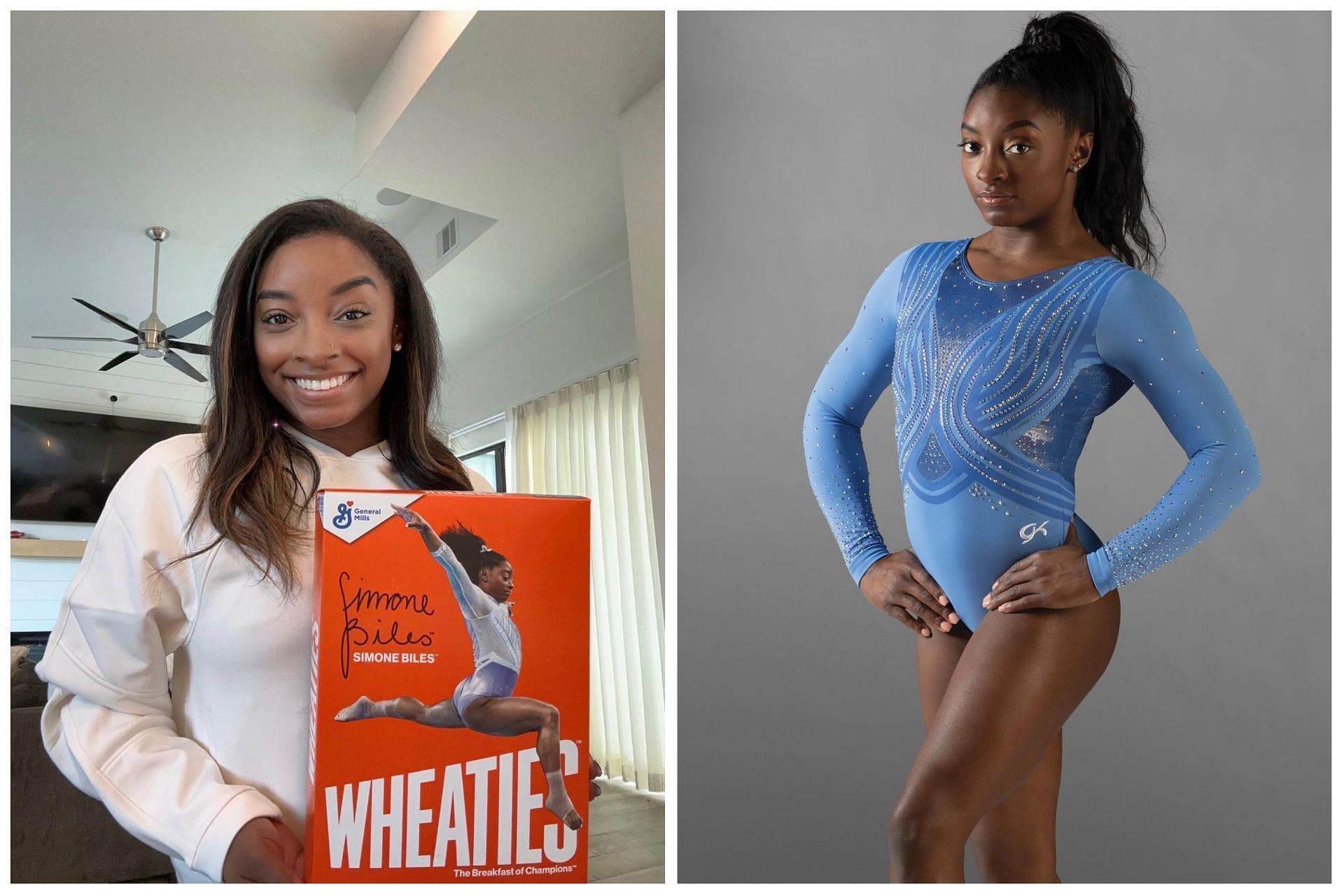 Simone Biles unveils new Wheaties box with her photo on it: Image via Instagram (@simonebiles) 