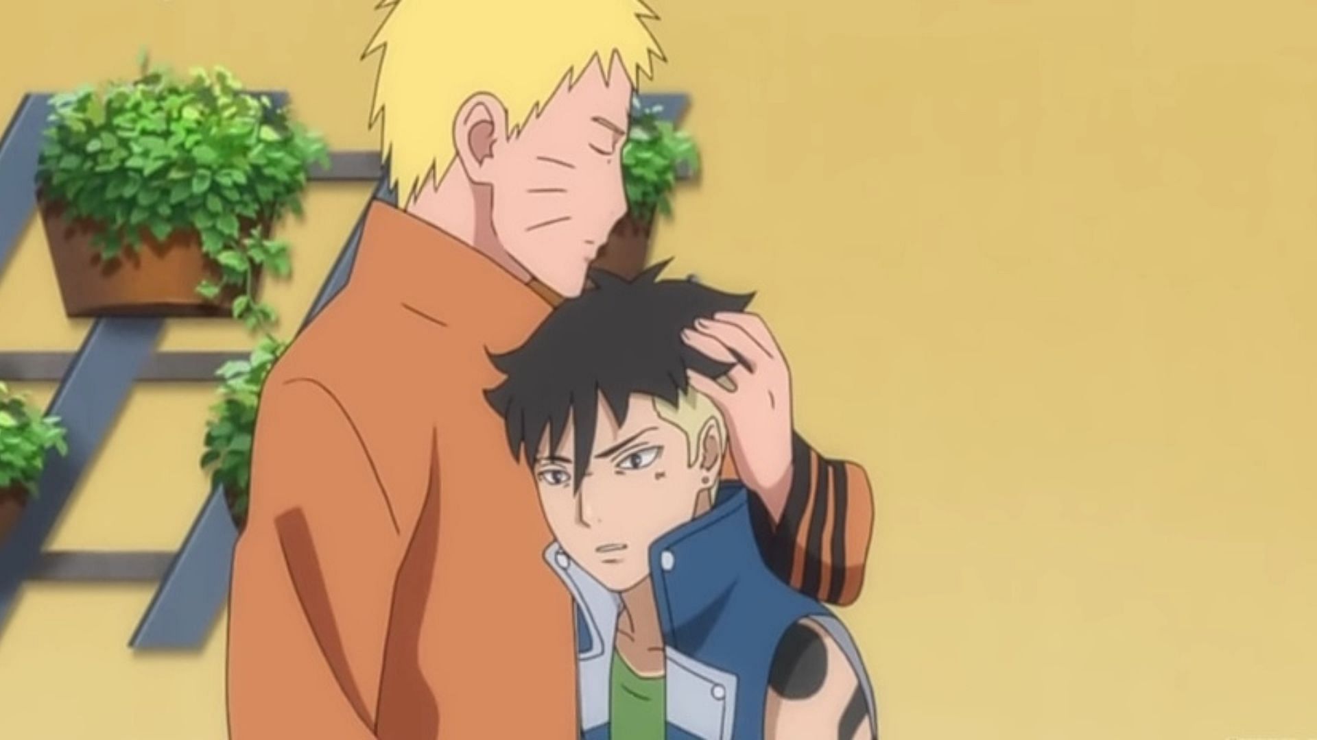 Naruto and Kawaki as seen in the anime (Image via Studio Pierrot)