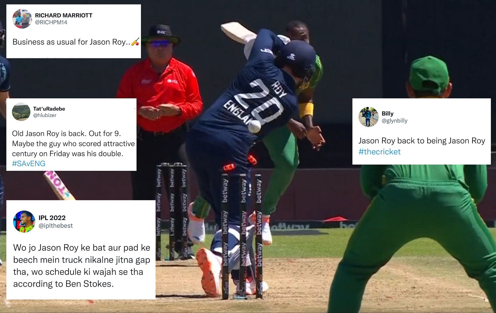 Jason Roy has been inconsistent with his performances in international cricket. (Pics: Twitter)