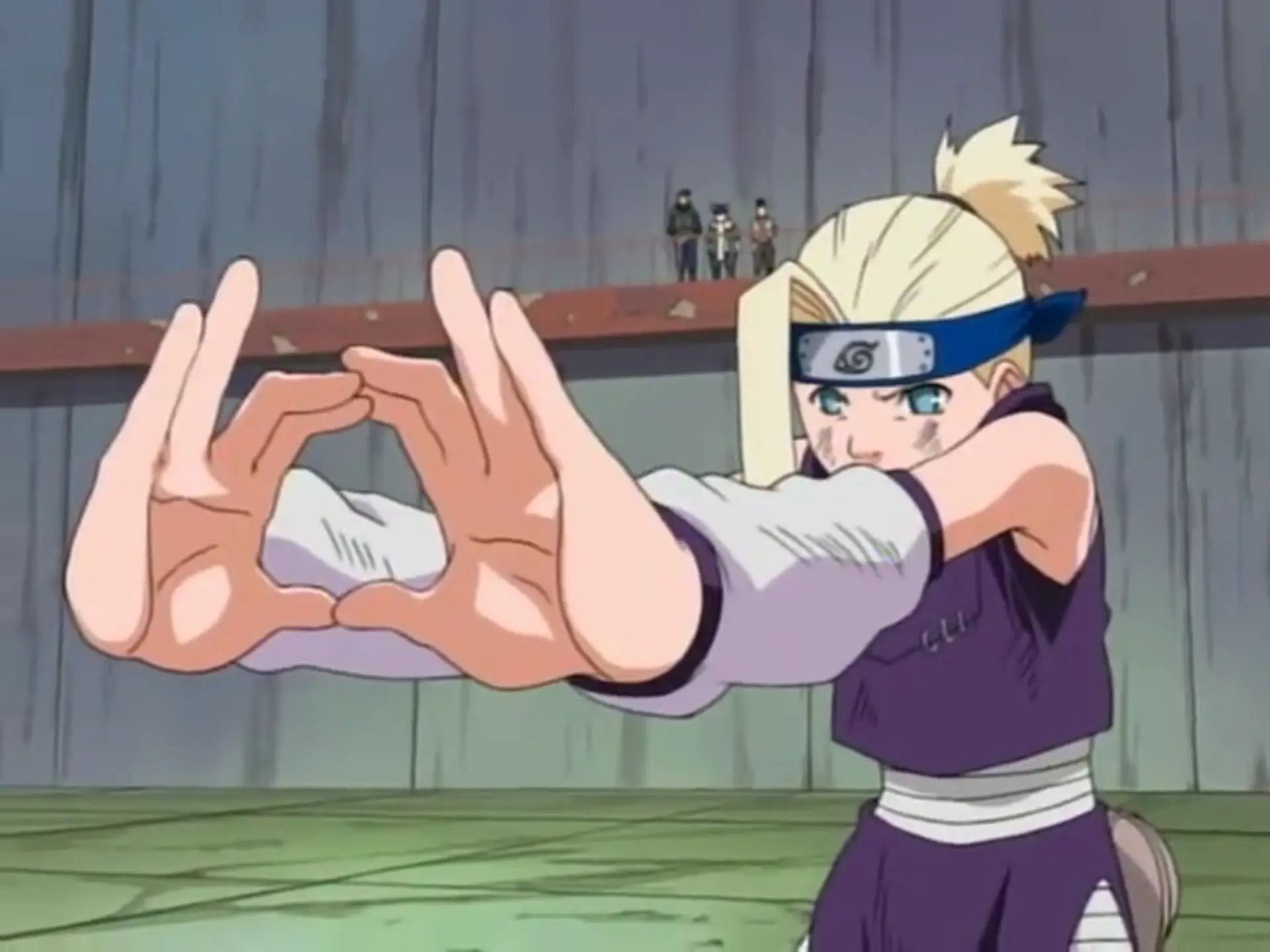 Ino activating her Mind-Body Switch Technique during the Chunin Exams (Image via Pierrot Studios)