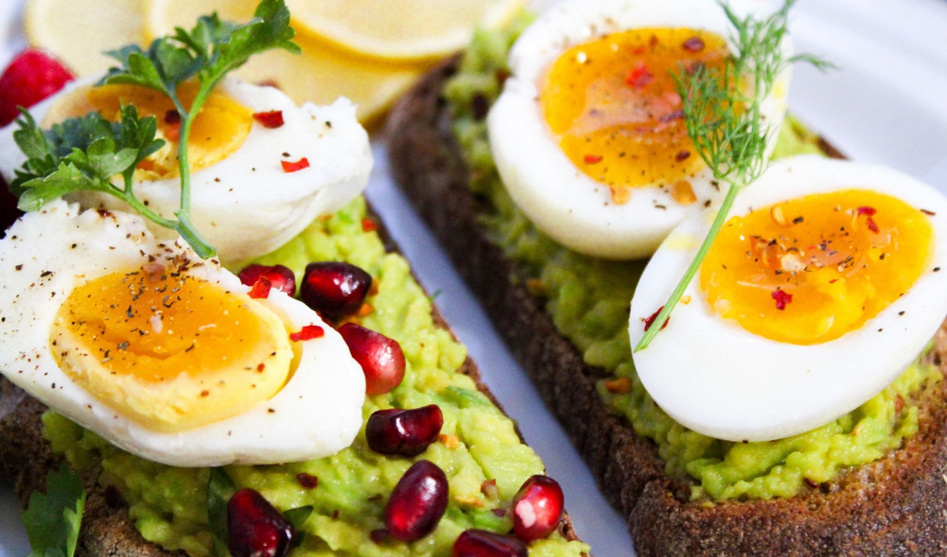 Avocado toast with eggs is an excellent breakfast option (Image via Pexels @Jane Doan)