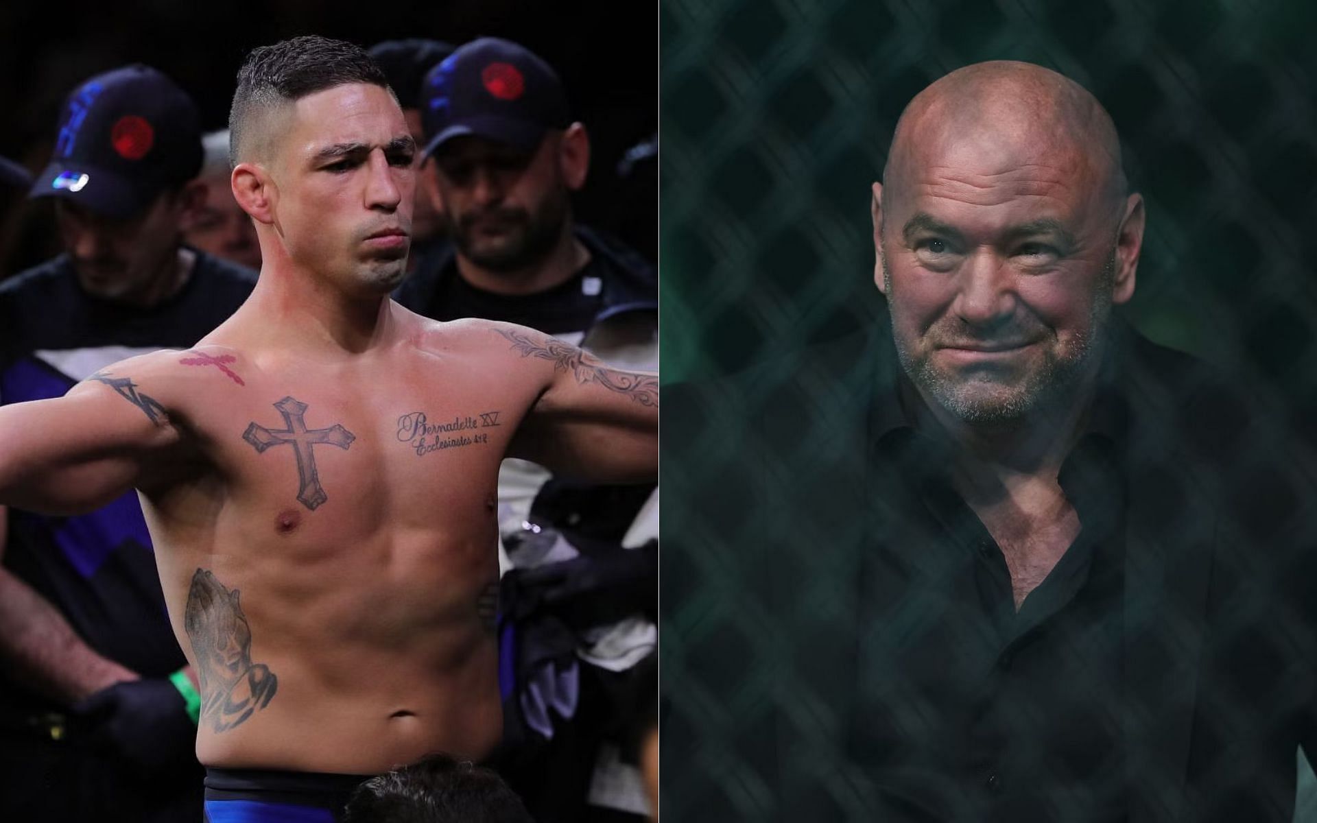 Diego Sanchez (left) and Dana White (right)