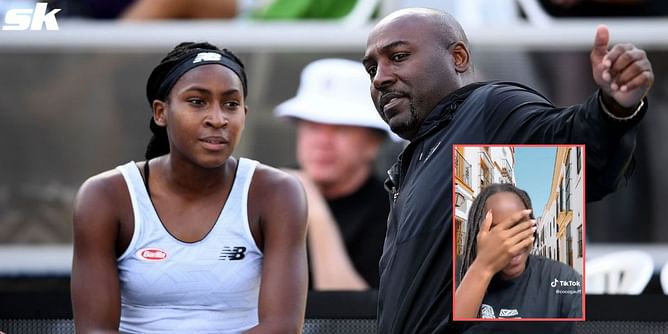 Watch: Facepalm moment for Coco Gauff as her father expects to be paid after family's dance video goes viral