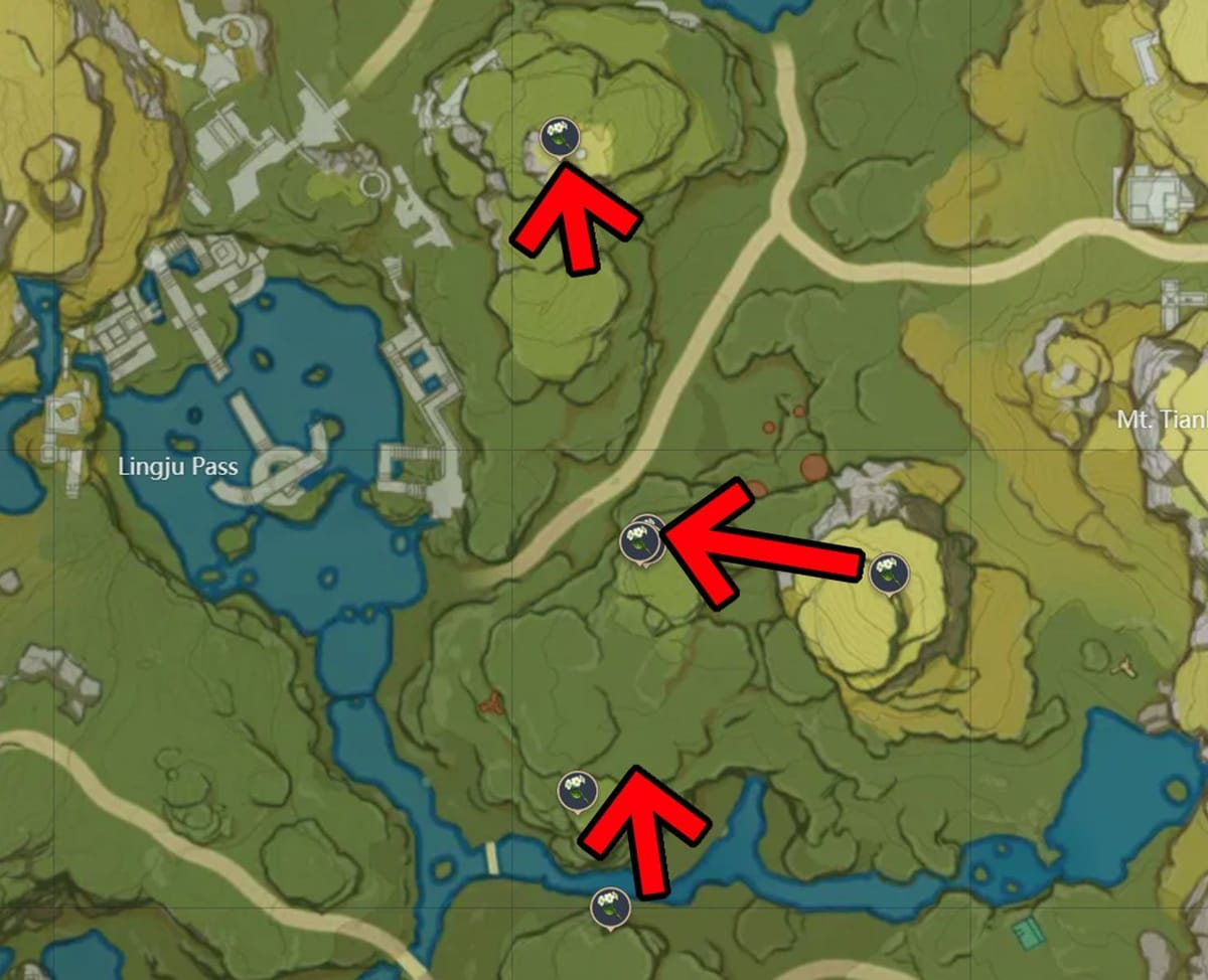 Where to find Qingxin flowers in Genshin Impact Locations and farming routes