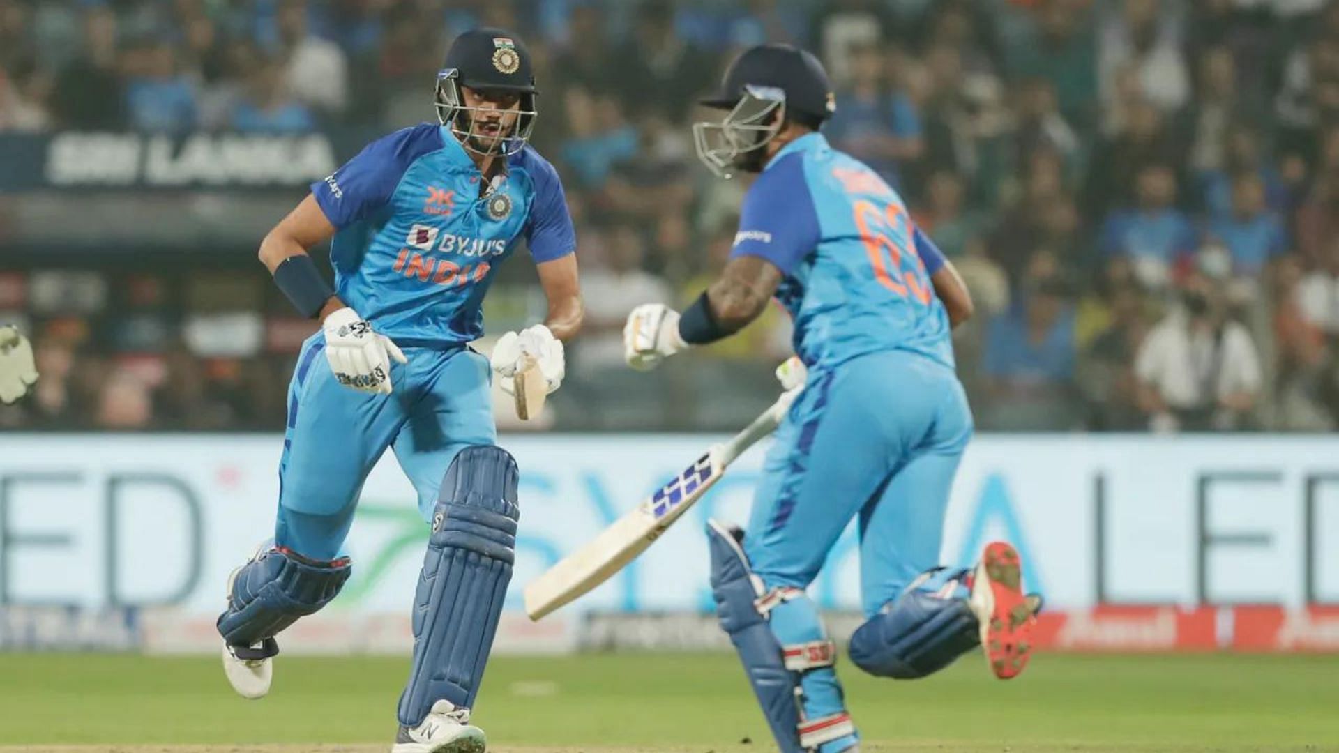 Axar Patel (L) and Suryakumar Yadav during 2nd T20I (P.C.:BCCI)