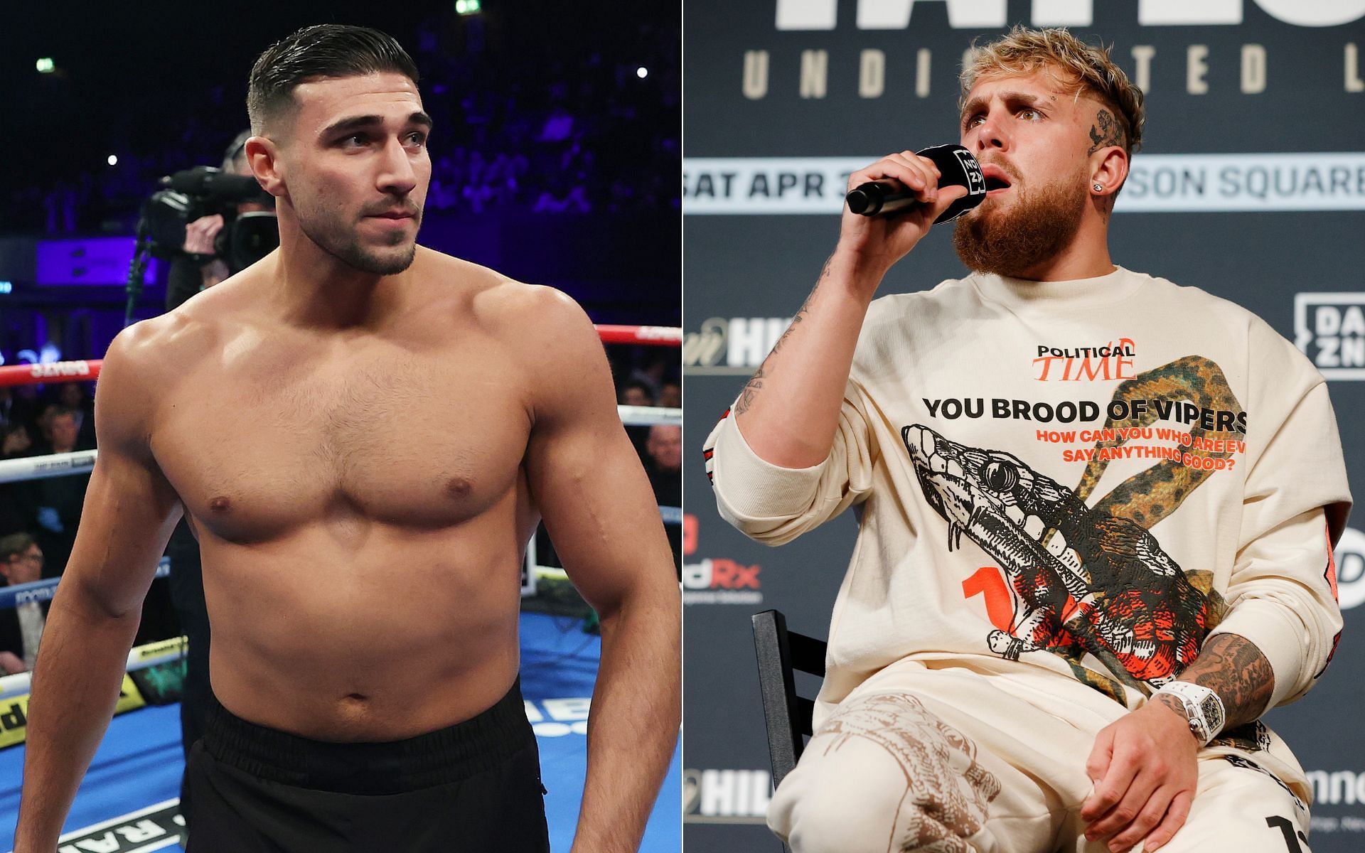 Tommy Fury (left) Jake Paul (right)