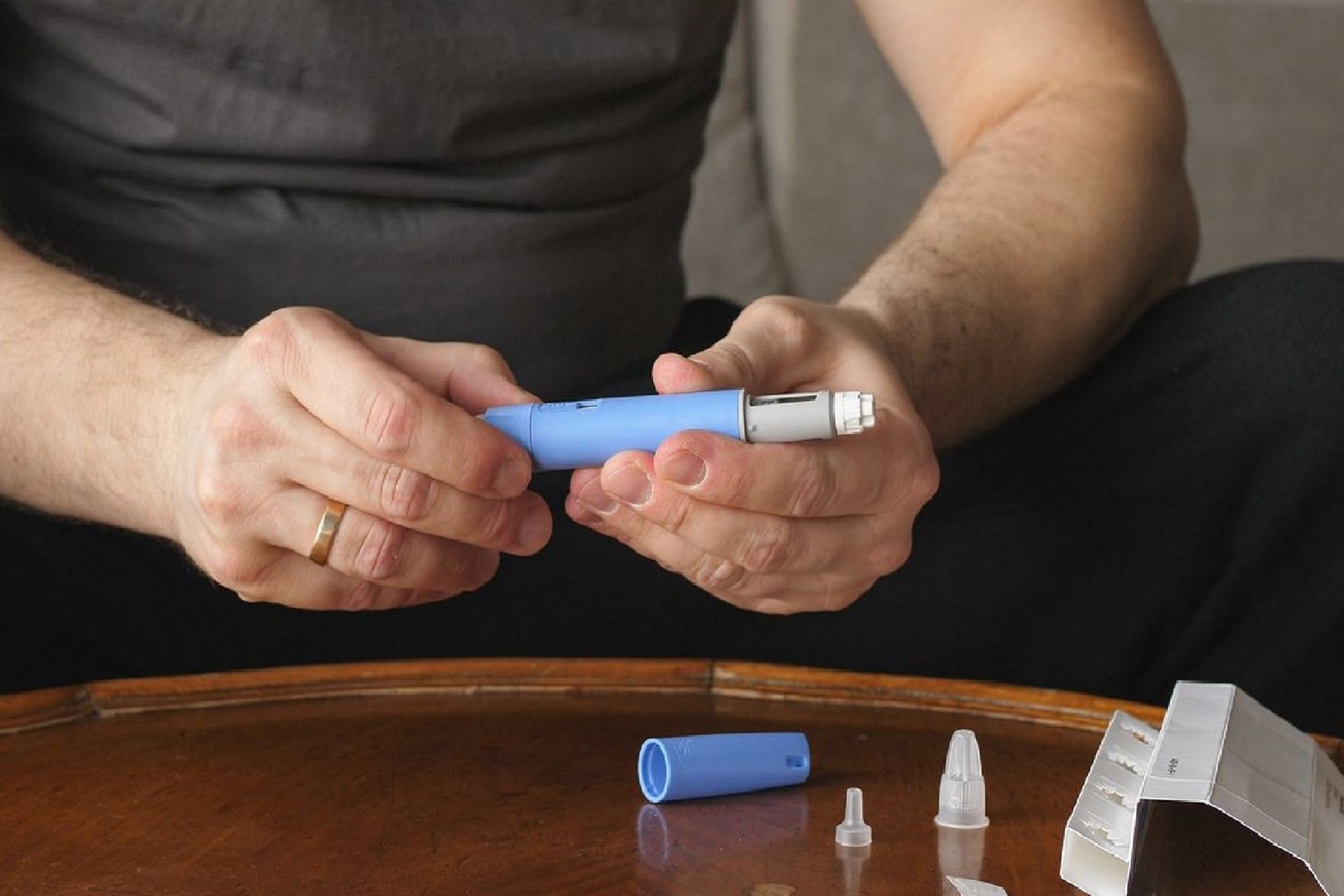 A man can be seen taking drug (Image via Getty Images)