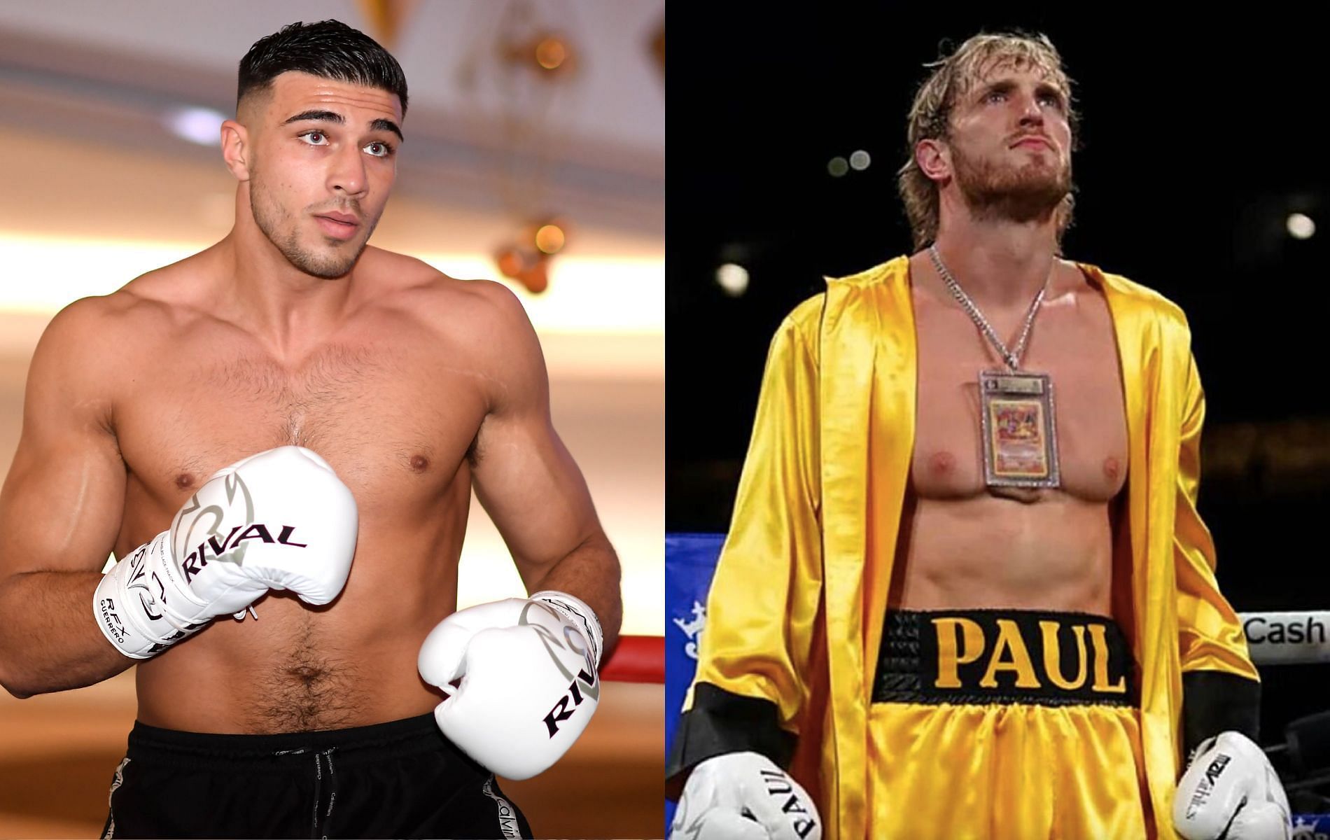 Tommy Fury (left) and Logan Paul (right)