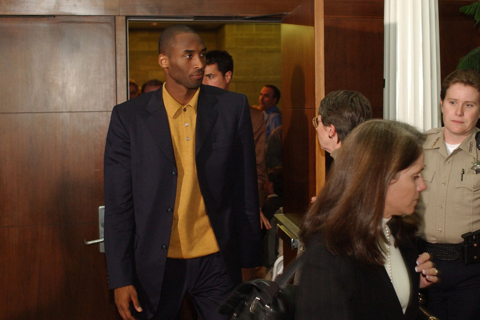 Kobe Bryant in the United State Courthouse in 2003