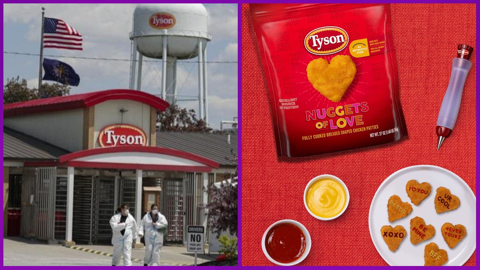 Tyson Foods are coming back with their heart-shaped chicken nuggets! (Image via Tyson)