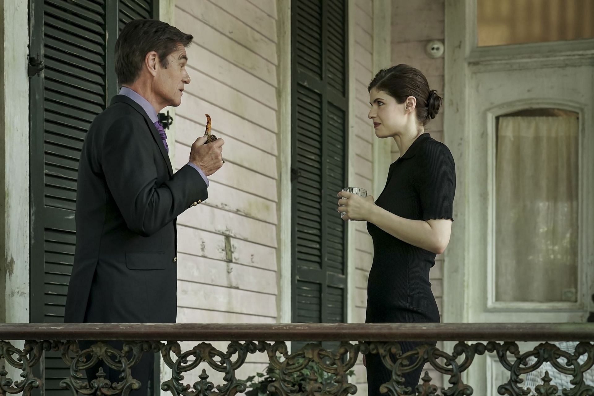 Harry Hamlin and Alexandra Daddario (Picture courtesy of AMC Networks)