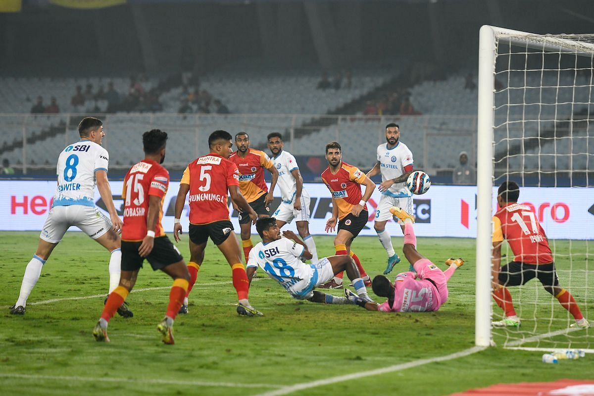 East Bengal FC conceded two goals in the second half.