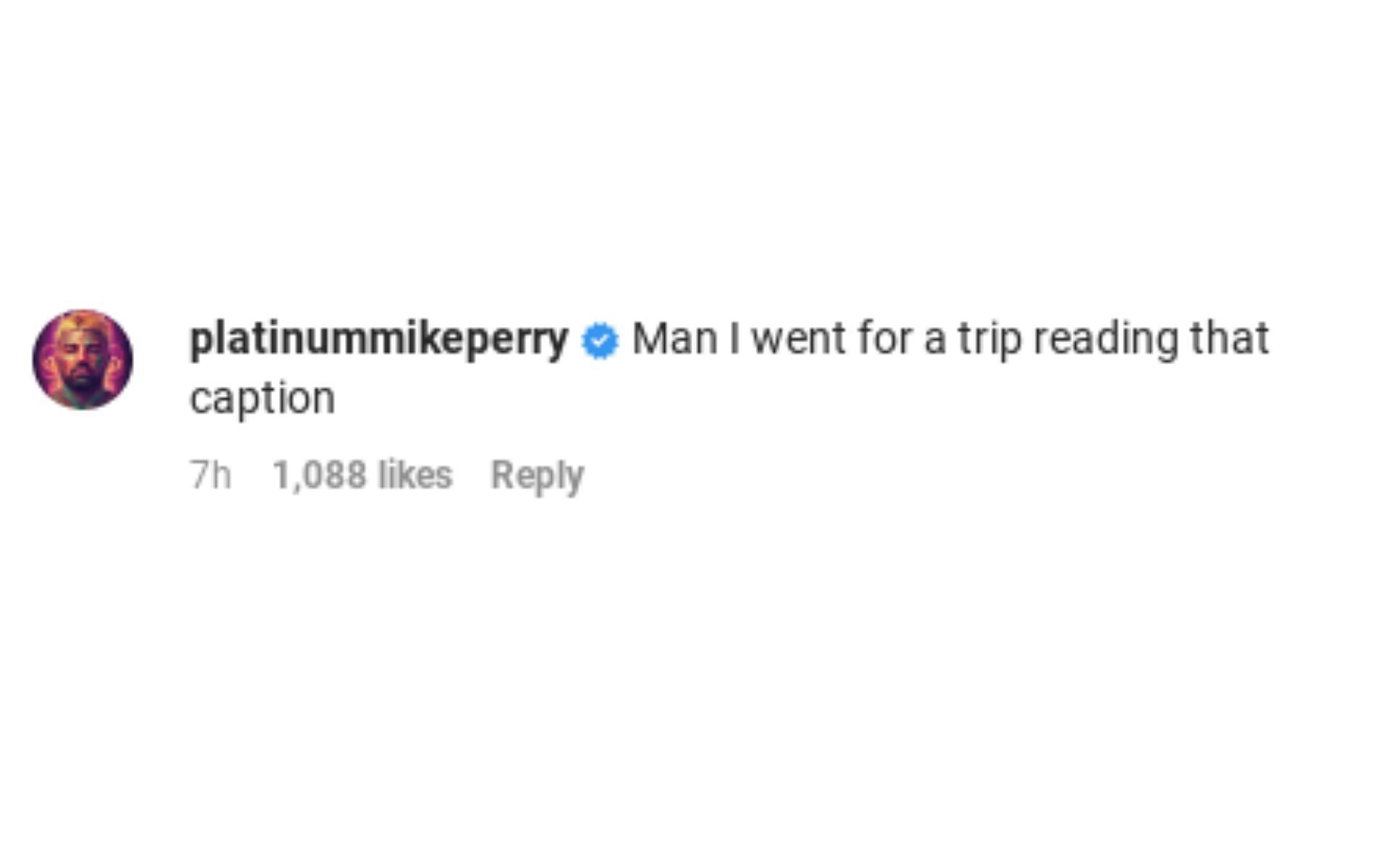 Mike Perry&#039;s response