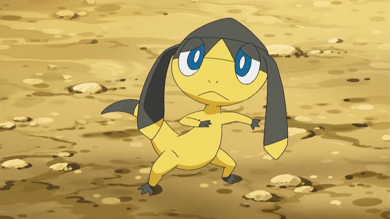 Helioptile as it appears in the anime (Image via The Pokemon Company)