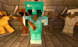 Minecraft player adds magic to armor with enchanting-inspired designs