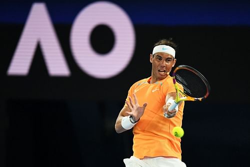 Rafael Nadal during a charity event ahead of the Australian Open