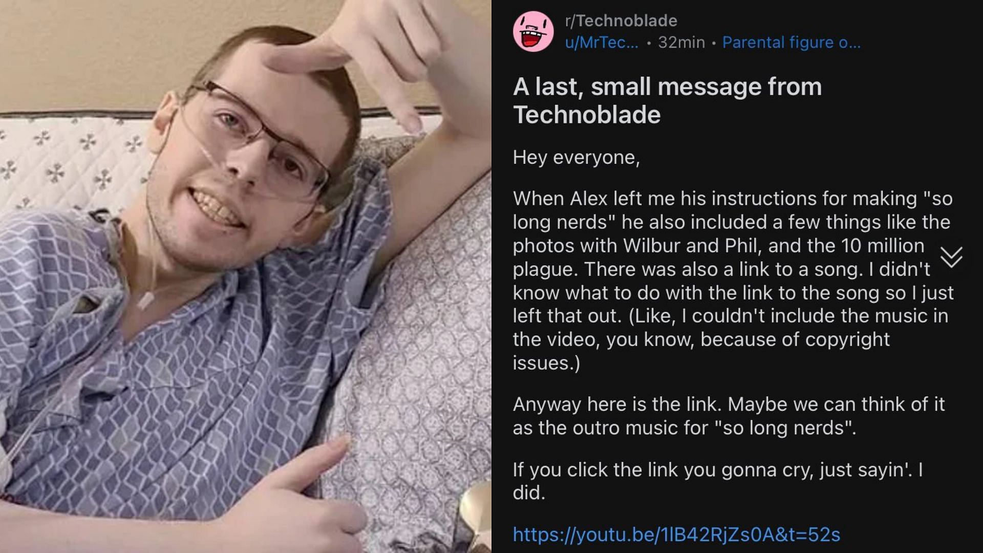 How Technoblade revealed his true identity for first time in final message  to  fans after tragic cancer death