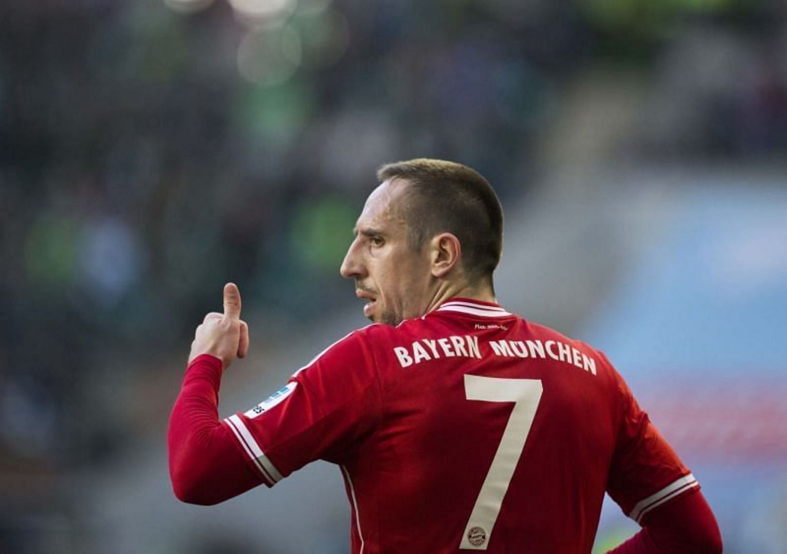 Ribéry formed a famous partnership with Arjen Robben for Bayern Munich.