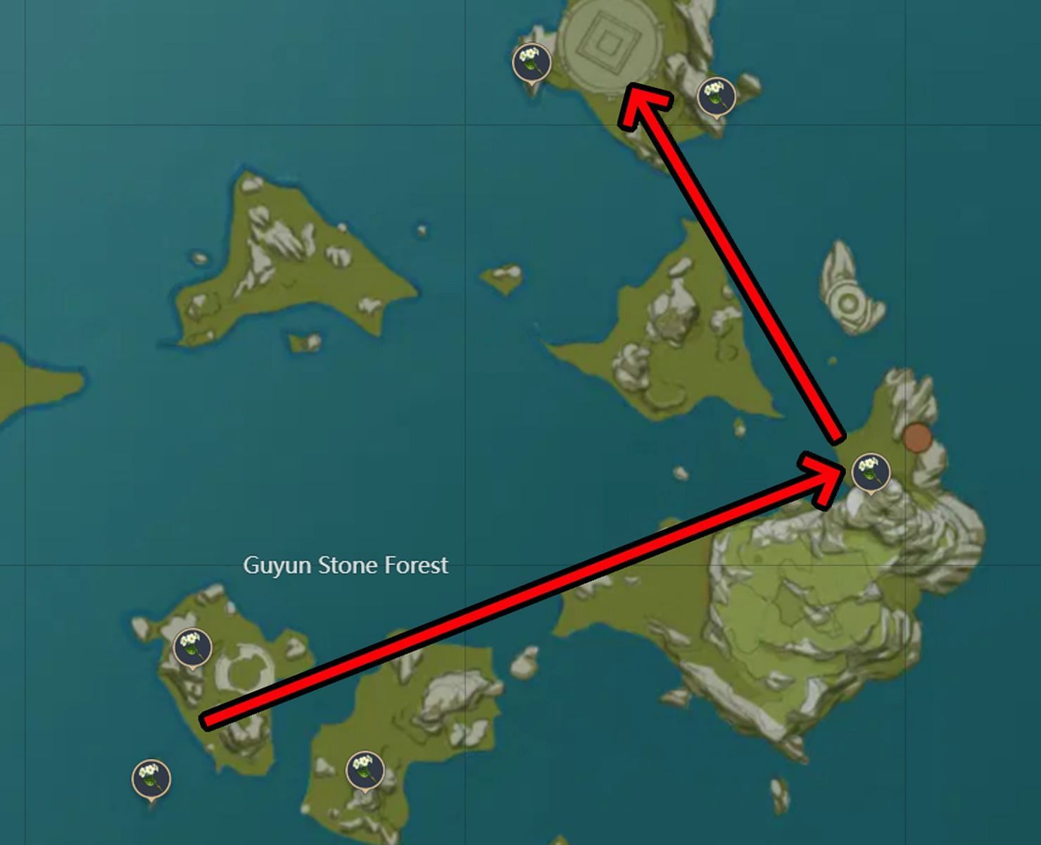 The final farming route to cover (Image via HoYoverse)