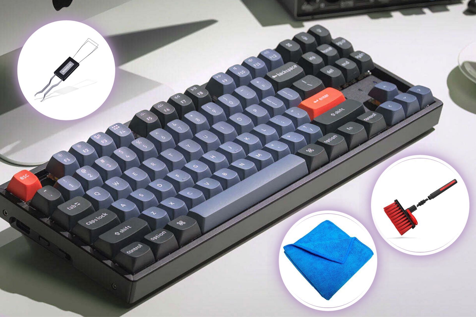 Necessary tools to maintain your mechanical keyboards. (Image via Sportskeeda)