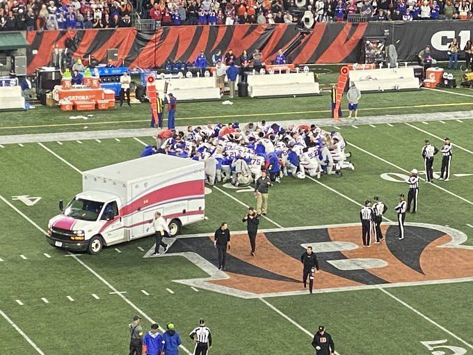 VIDEO: Former Wyoming Cowboy Josh Allen In Tears After Damar Hamlin Injury