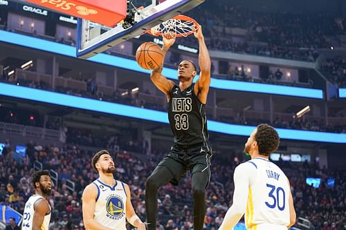 Nic Claxton - Brooklyn Nets v Golden State Warriors