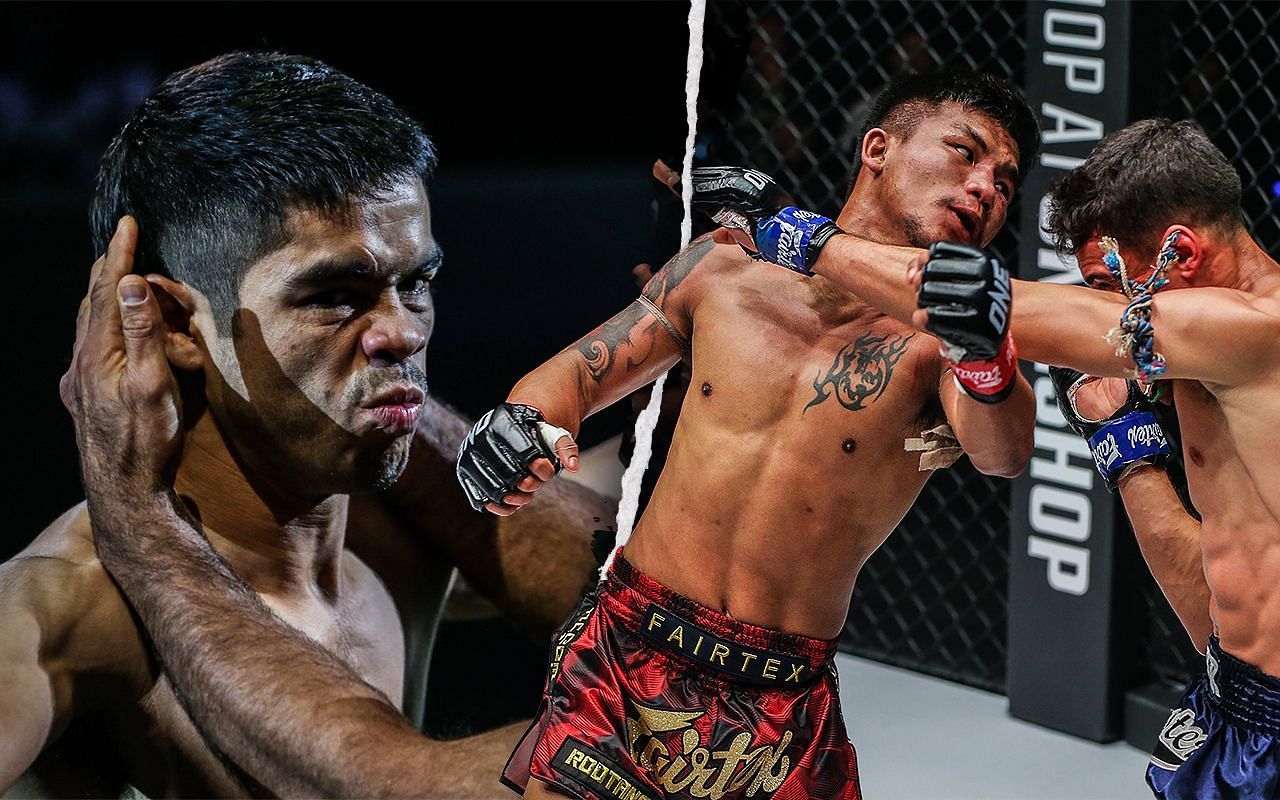 Danial Williams (L) / Rodtang Jitmuangnon (R) -- Photo by ONE Championship 