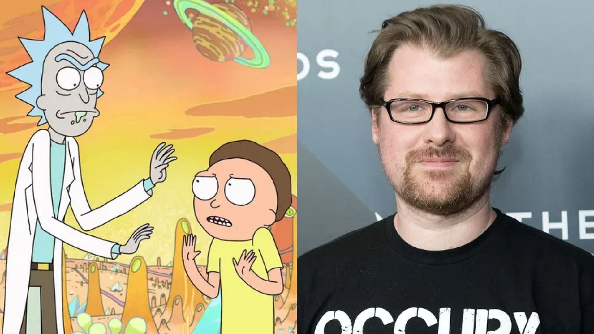 Adult Swim will be recasting the voice roles for Rick and Morty in the titular show as previous voice actor Justin Roiland faces domestic violence charges. (Image via Adult Swim, Getty Images)