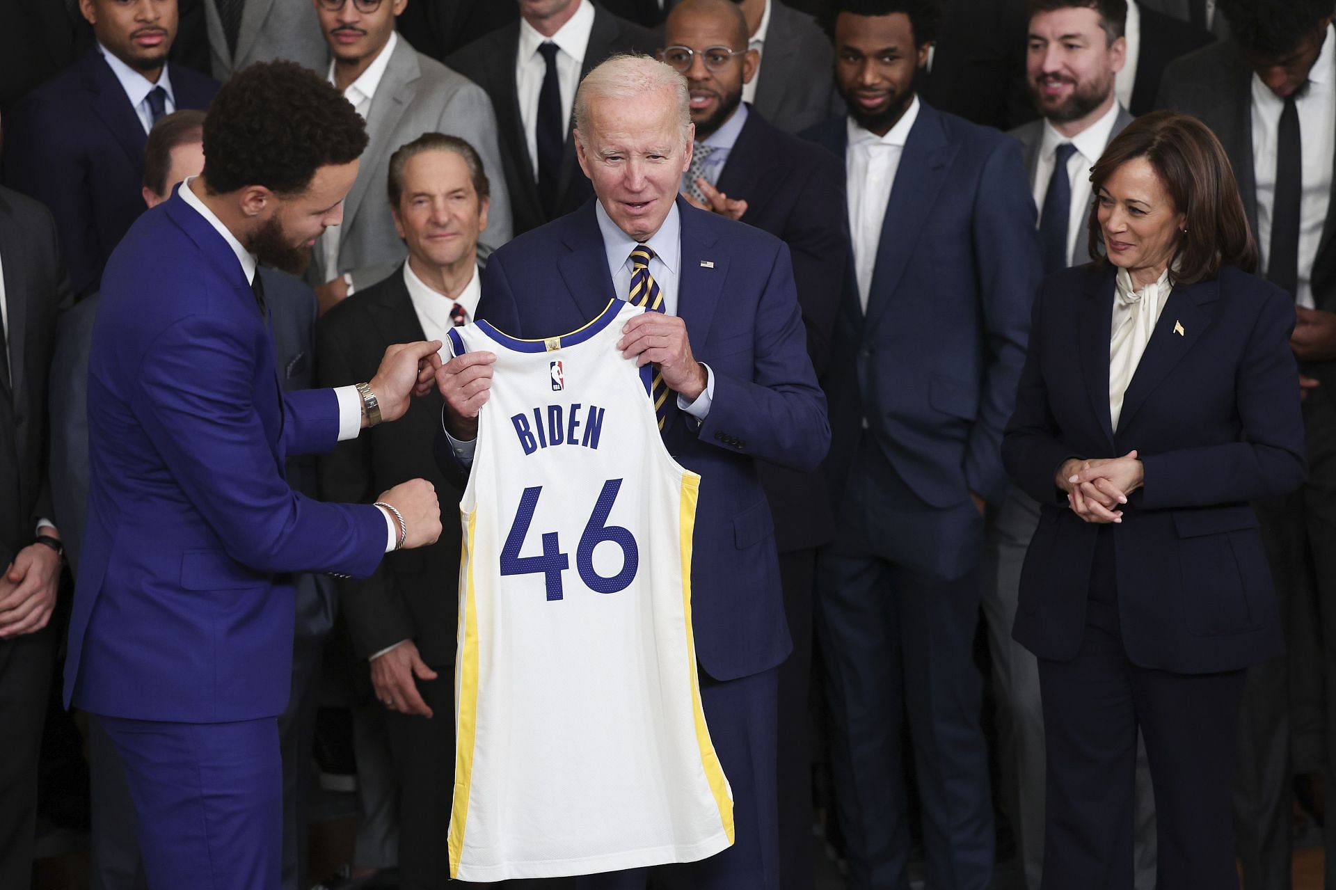 President Biden Welcomes The NBA Champions Golden State Warriors To The White House