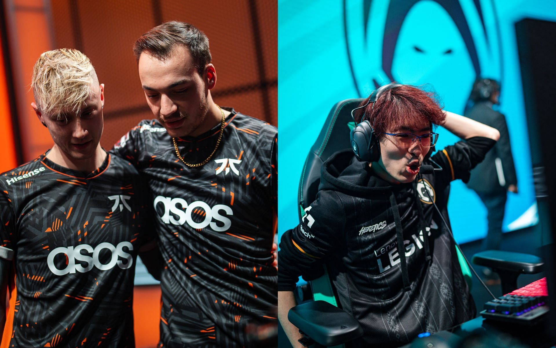 Evi and Rekkles will be the key players for their teams when Fnatic and Team Heretics meet in League of Legends LEC 2023 Winter Split (Image via Riot Games)