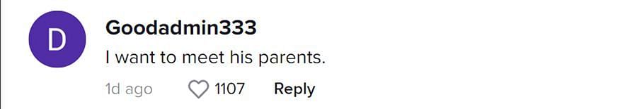A comment critical of the wrongdoer&#039;s parents (Image via TikTok/ @Goodadmin333)