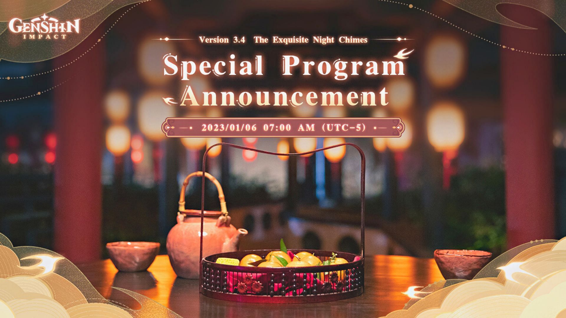 Official announcement of 3.4 Special Program (Image via HoYoverse)