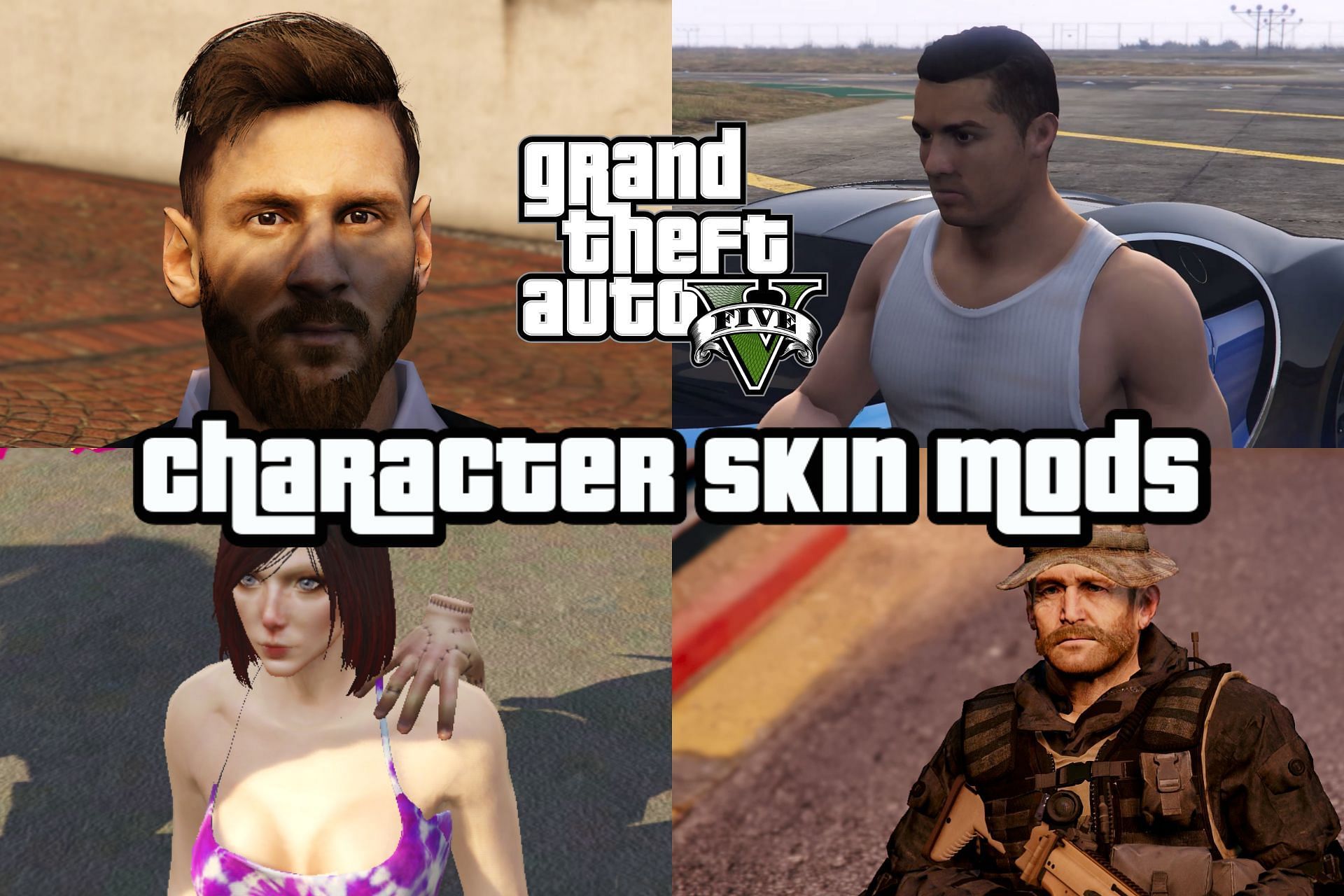 Five character skin mods to try in GTA 5 (Image via Sportskeeda)