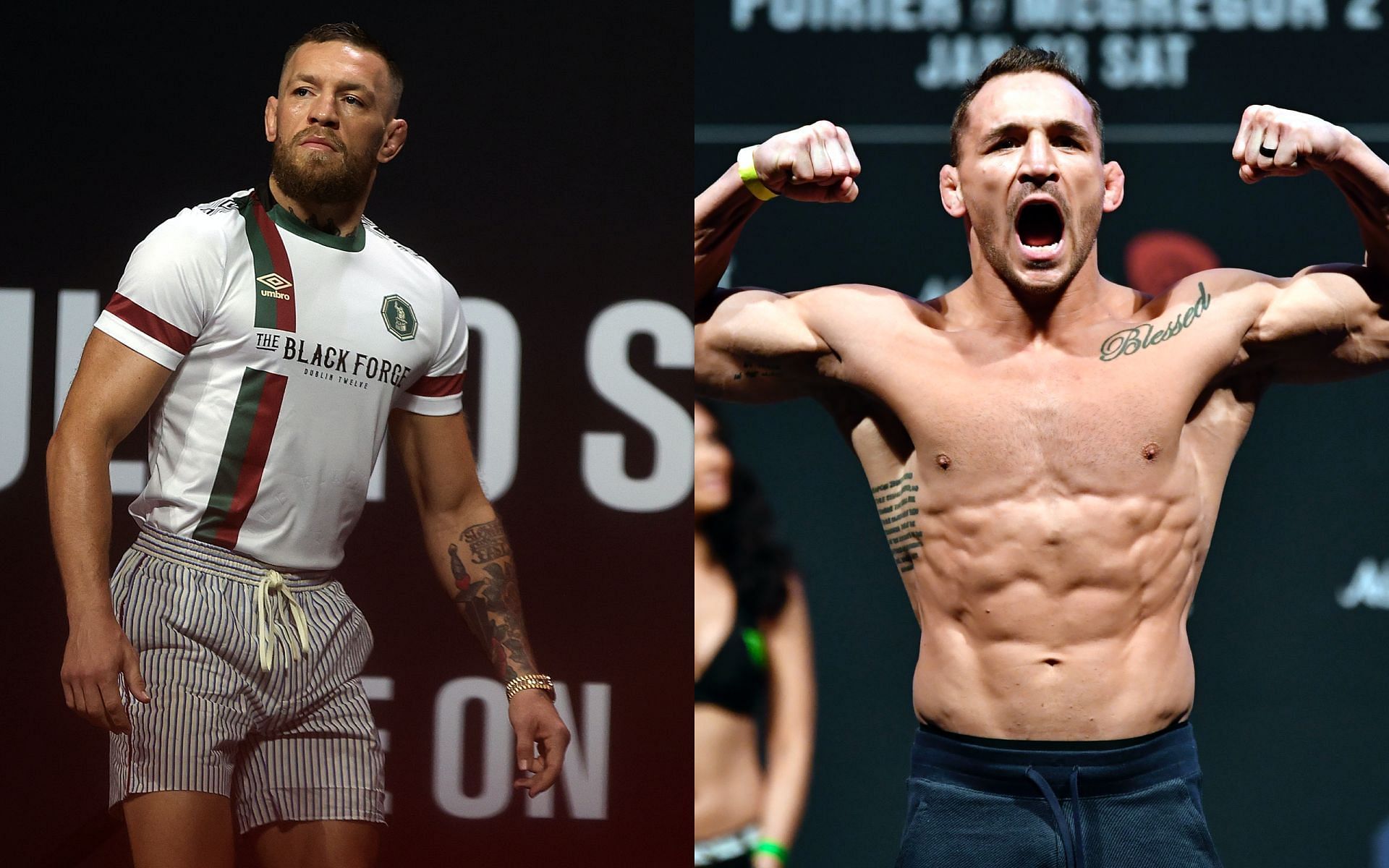 Conor McGregor (left) and Michael Chandler (right) [Image Courtesy: Getty Images]