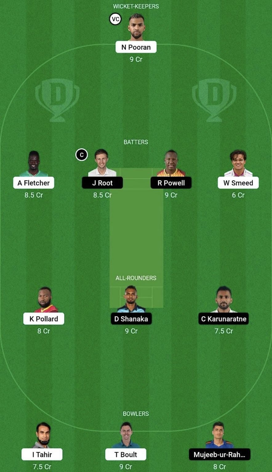 DUB vs EMI Dream11 Prediction Team, Grand League