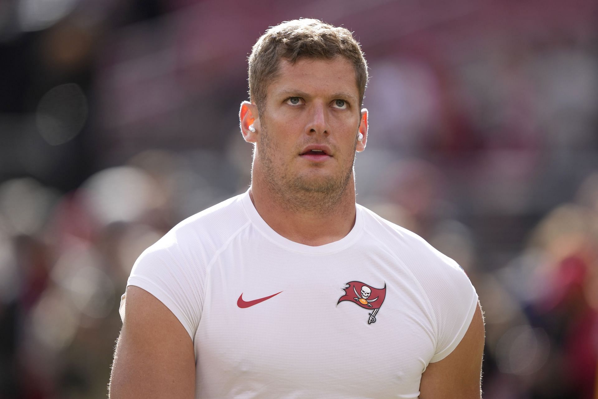 Carl Nassib at the Tampa Bay Buccaneers v San Francisco 49ers game