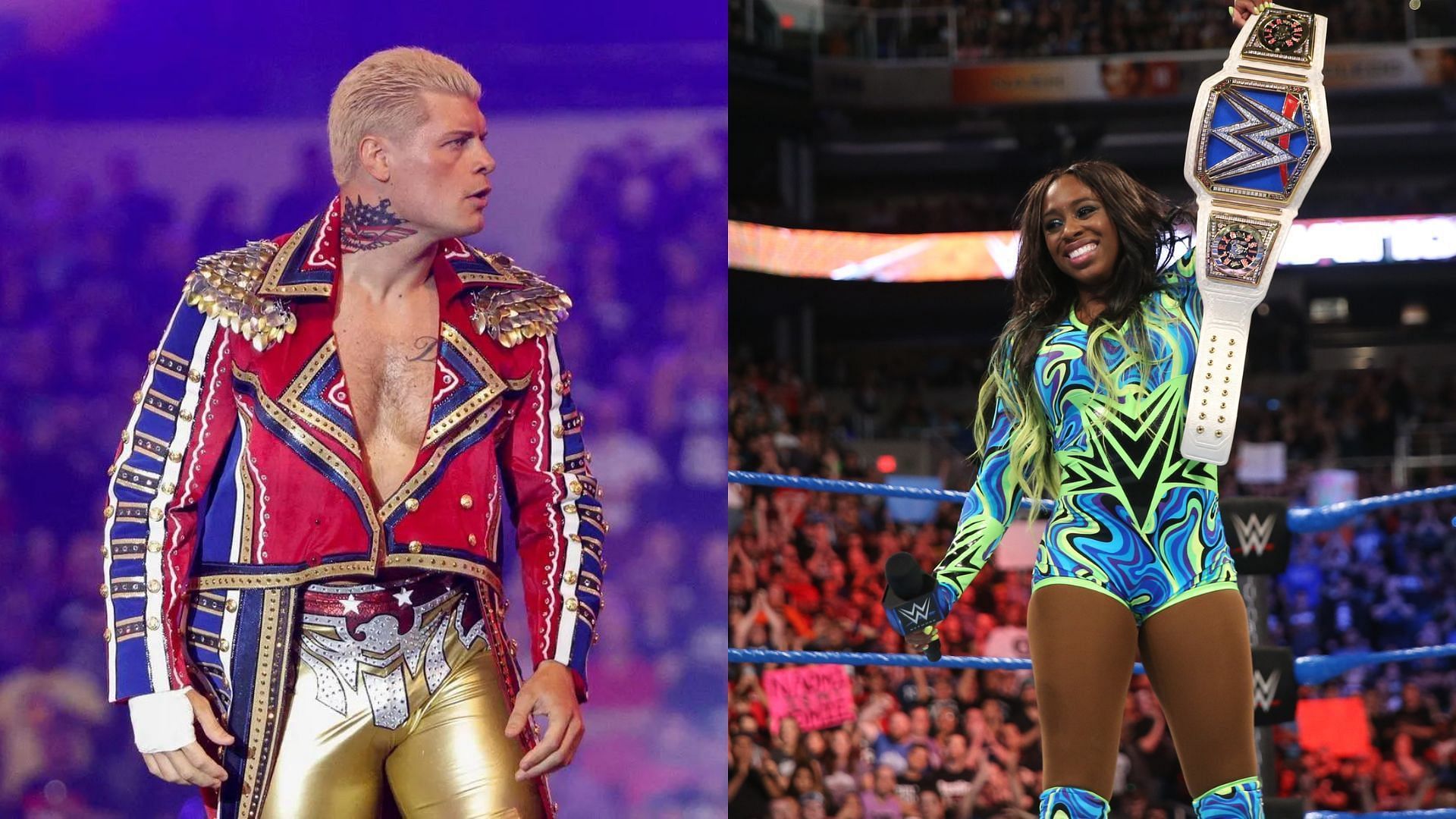 Cody Rhodes and Naomi worked briefly in WWE in 2022