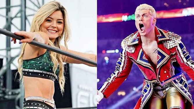 [Photo] Tay Melo reacts to Cody Rhodes' WWE Royal Rumble win