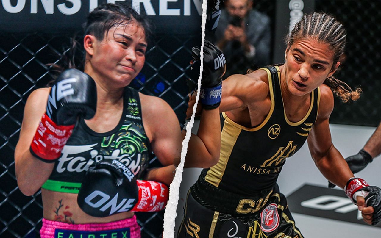 Stamp Fairtex (L) / Anissa Meksen (R) -- Photo by ONE Championship