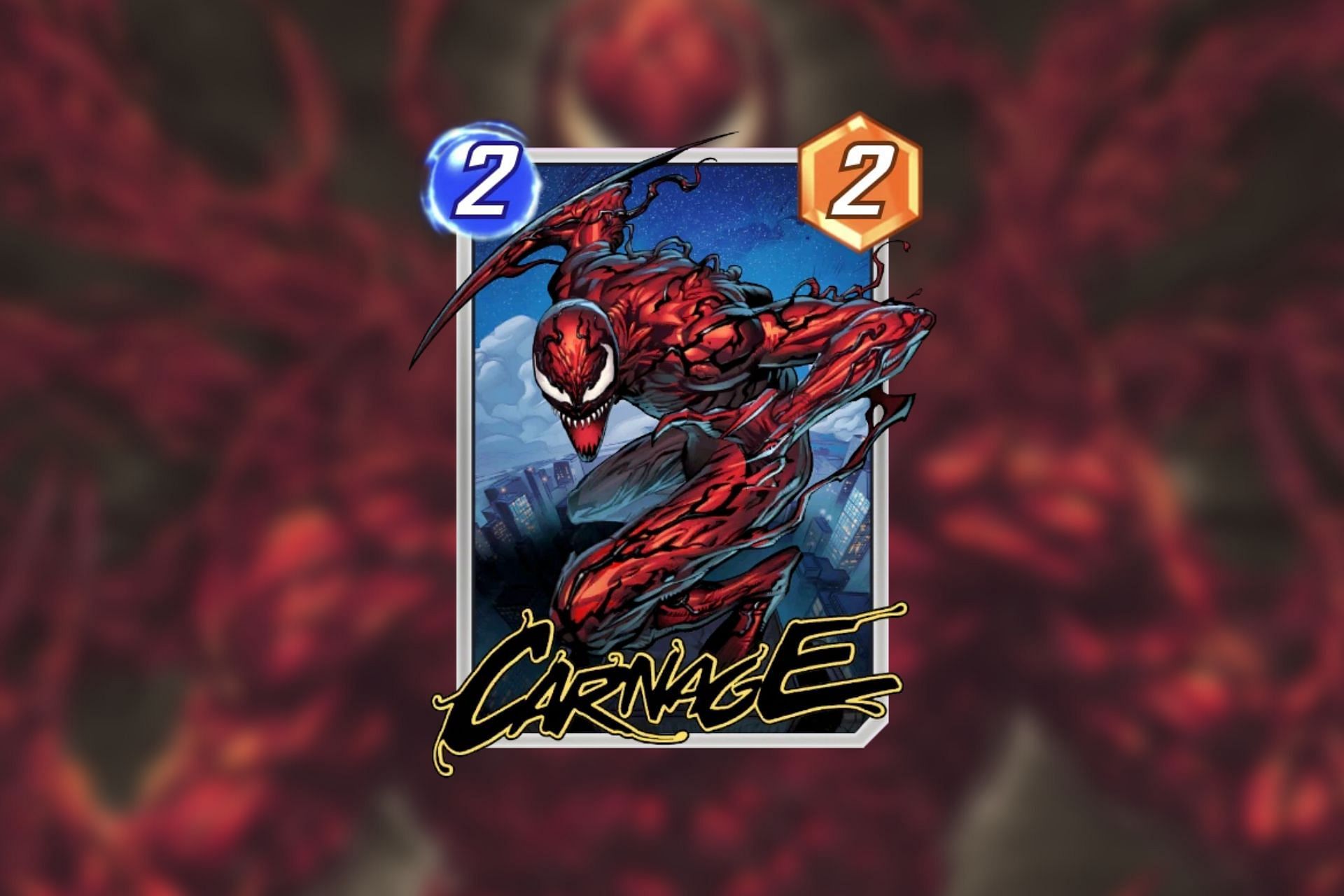 Carnage in Marvel Snap (Image via Nuverse)
