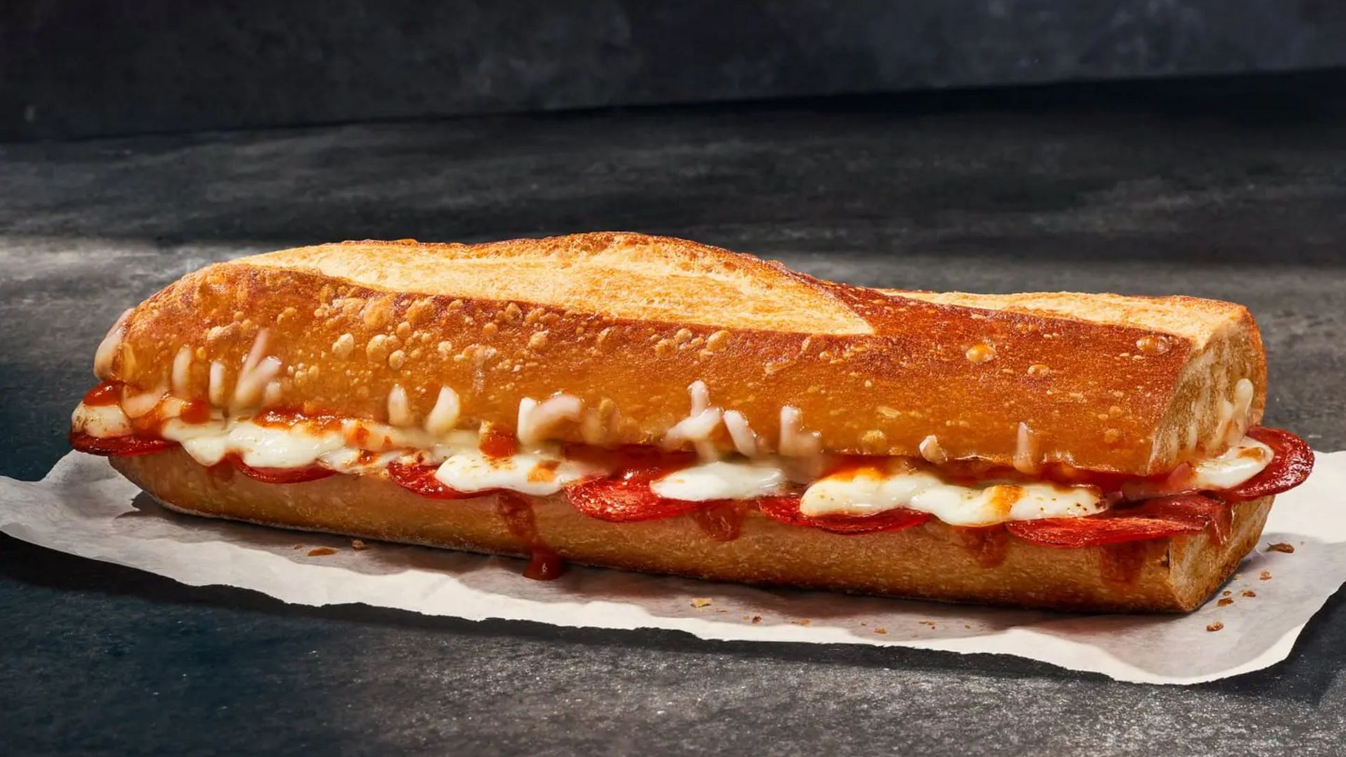 New Pepperoni Mozzarella Melt Sandwich (Image via Panera Bread)