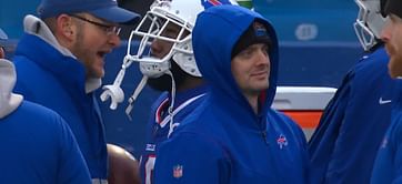 WATCH: John Brown hands over TD ball to Bills' Denny Kellington who administered CPR to Damar Hamlin