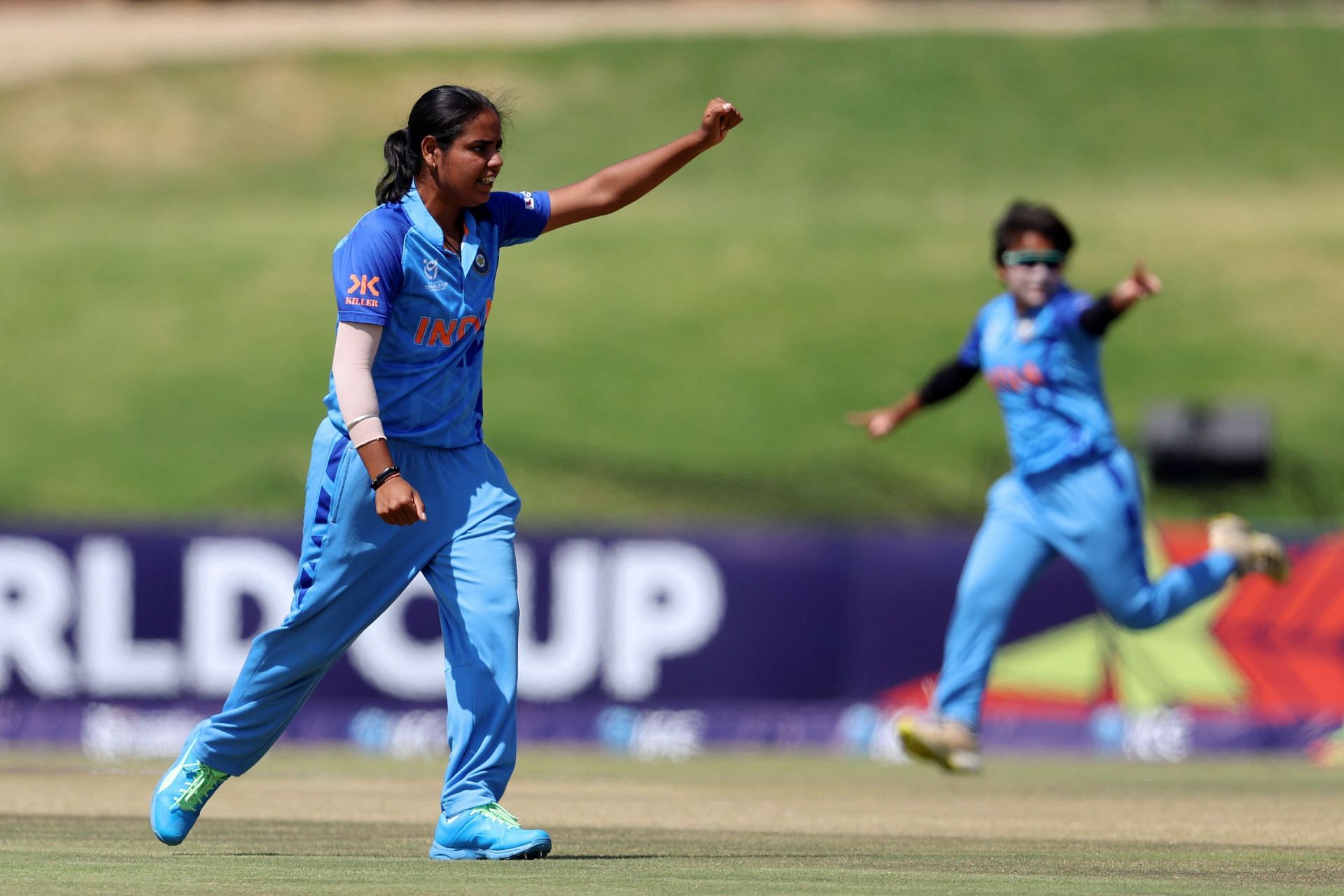 India need 108 runs to secure a place in the Women's U-19 T20 World Cup 2023 final (Image: ICC/Twitter)