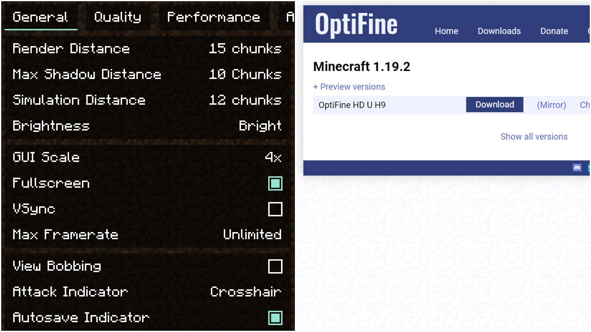There are several methods to increase FPS in Minecraft (Image via Sportskeeda)