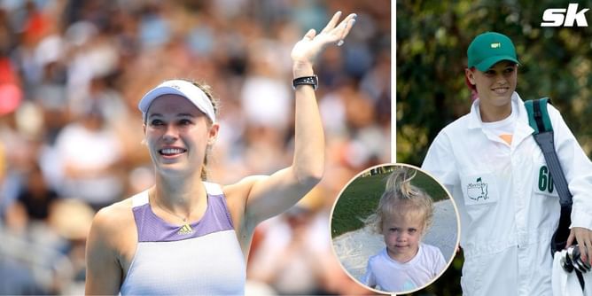 "Days like this is what makes you come back" - Caroline Wozniacki and daughter Olivia switch from tennis to golf, enjoy fun day out