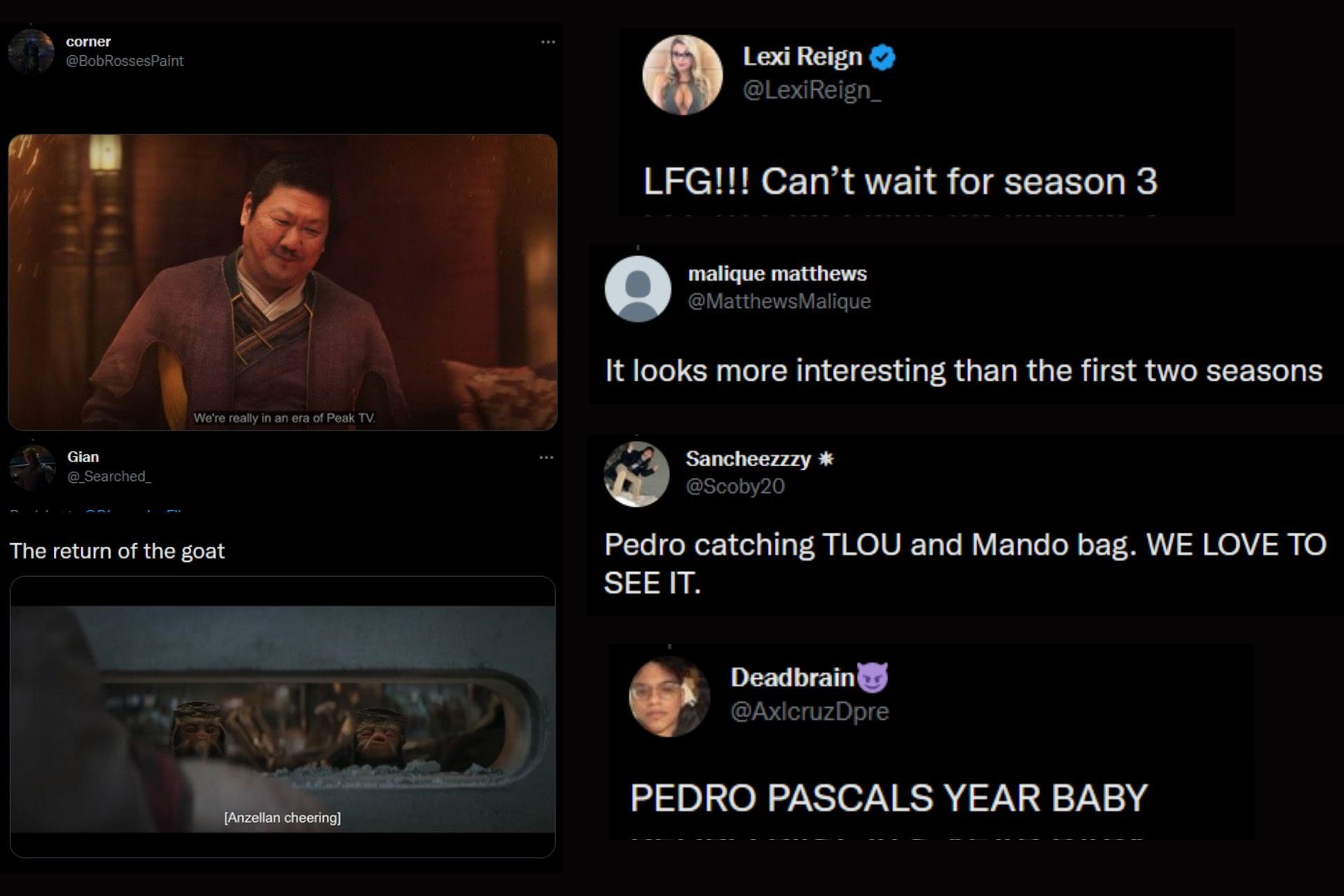 Twitter users react to the news of Pedro Pascal&#039;s next big feature (Image via Twitter)