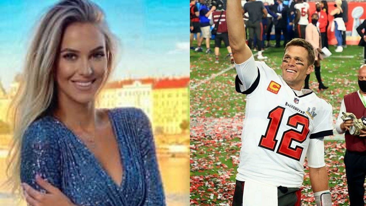 Model Veronica Rajek showed her support for quarterback Tom Brady ahead of the Tampa Bay Buccaneers Wild Card game on Monday night.