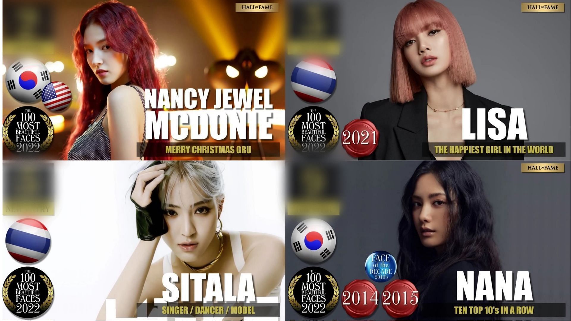 Top 10 Kpop idols in TC Candler's 100 Most Beautiful Faces of 2022
