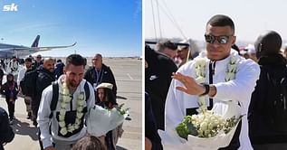 Lionel Messi and PSG teammates receive warm welcome upon arrival in Riyadh for face off against Cristiano Ronaldo-led Saudi All-Stars